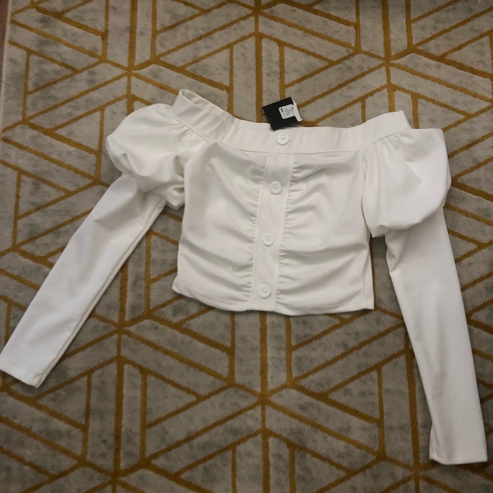 Fashion Nova Off The Shoulder Puff Sleeve Top